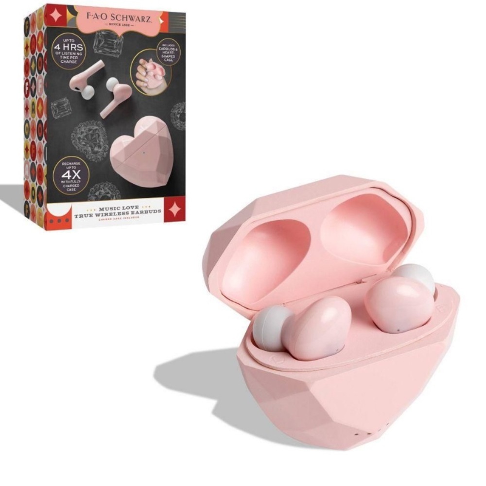 NIB FAO Schwarz Pink Wireless Earbuds